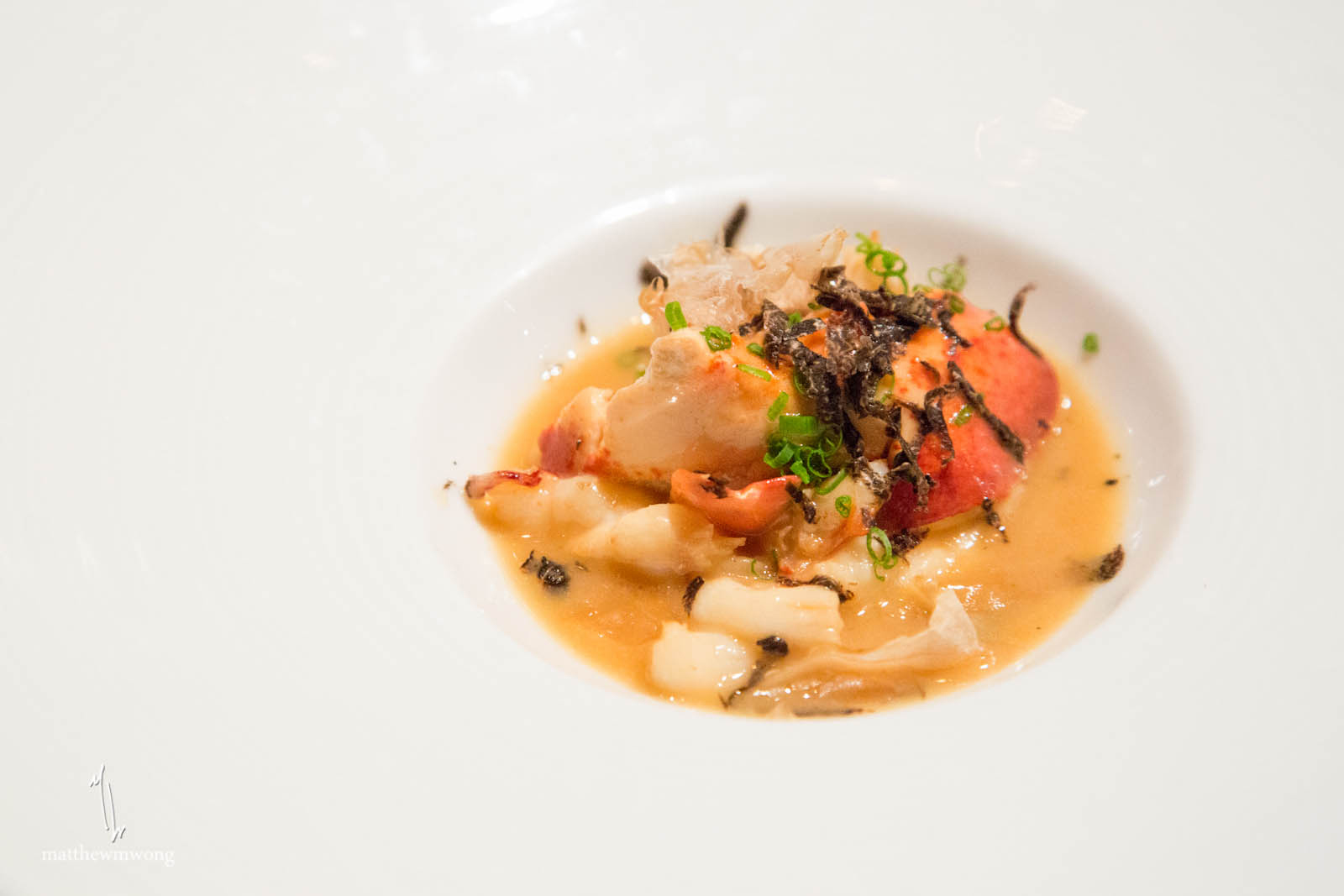 Warm Lobster - ponzu beurre fondue, australian perigord truffles, bonito