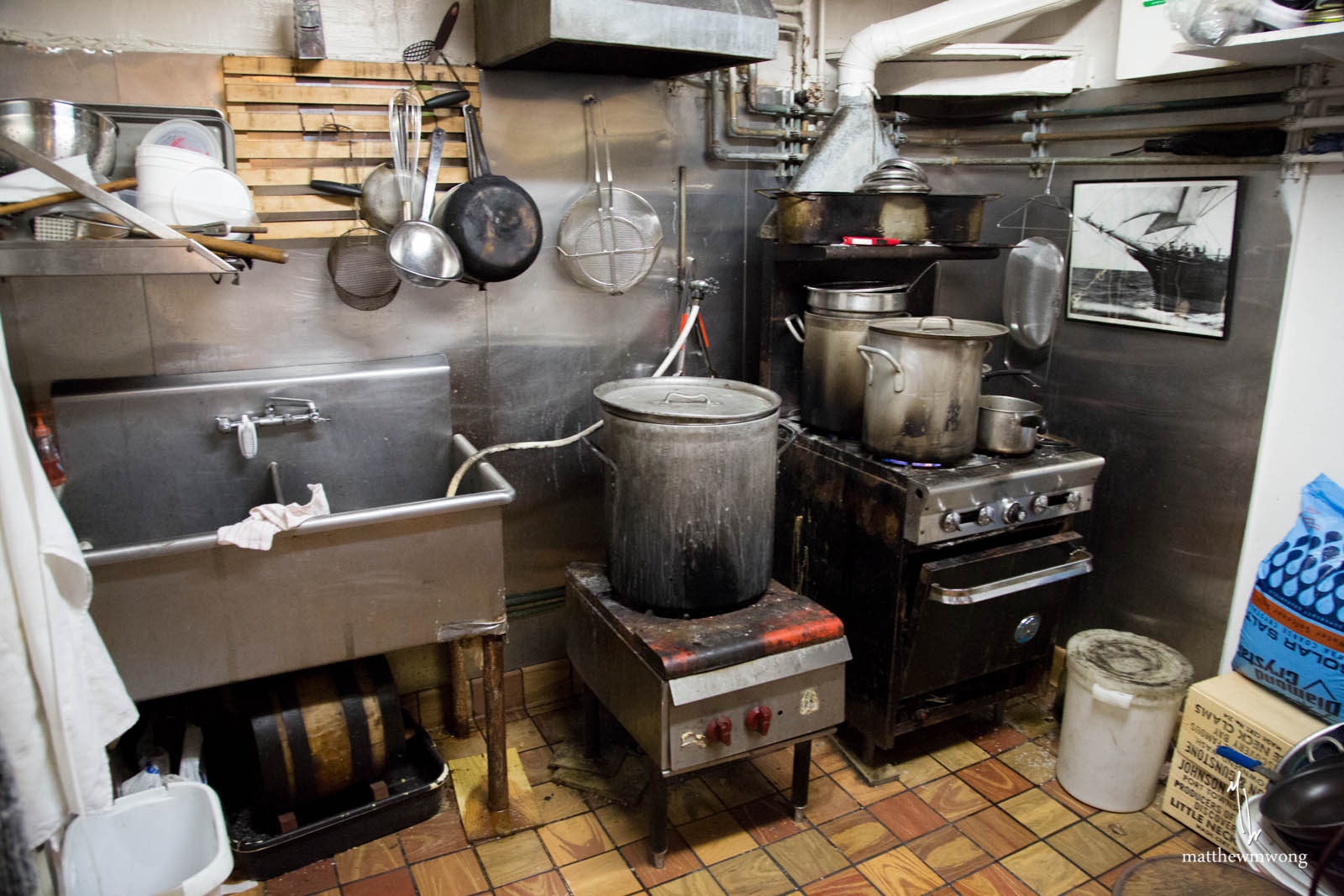 Kitchen at Swan Oyster Depot