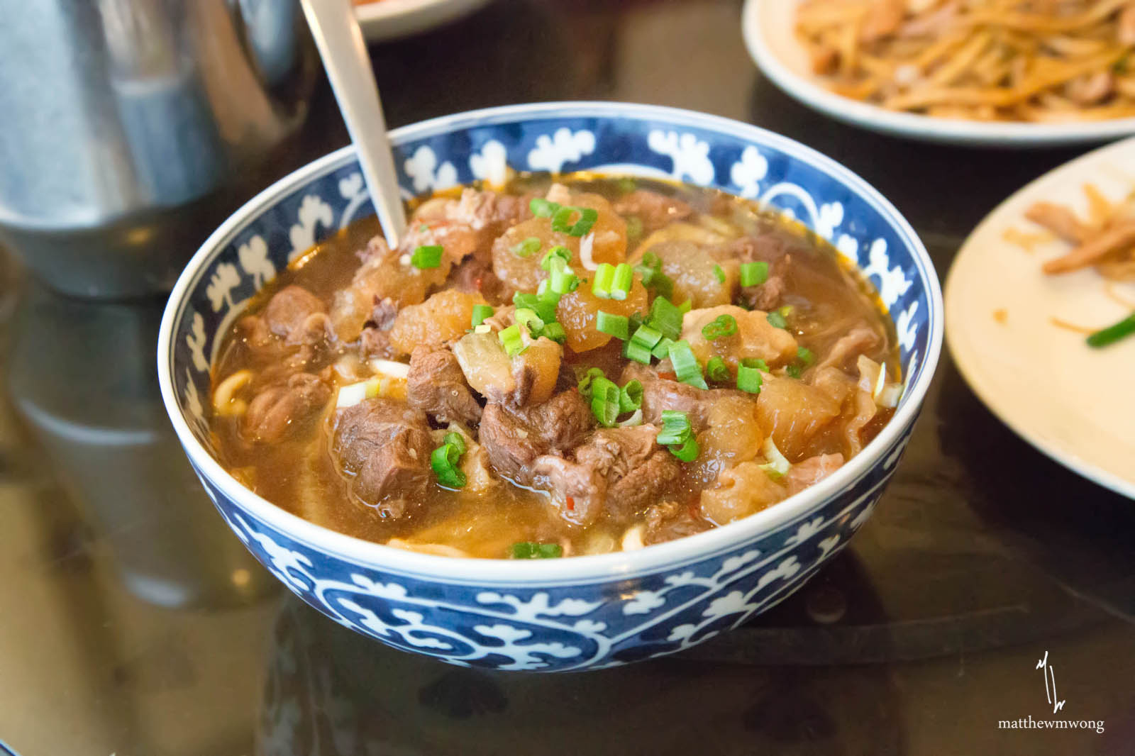 Chinese braised beef noodle soup