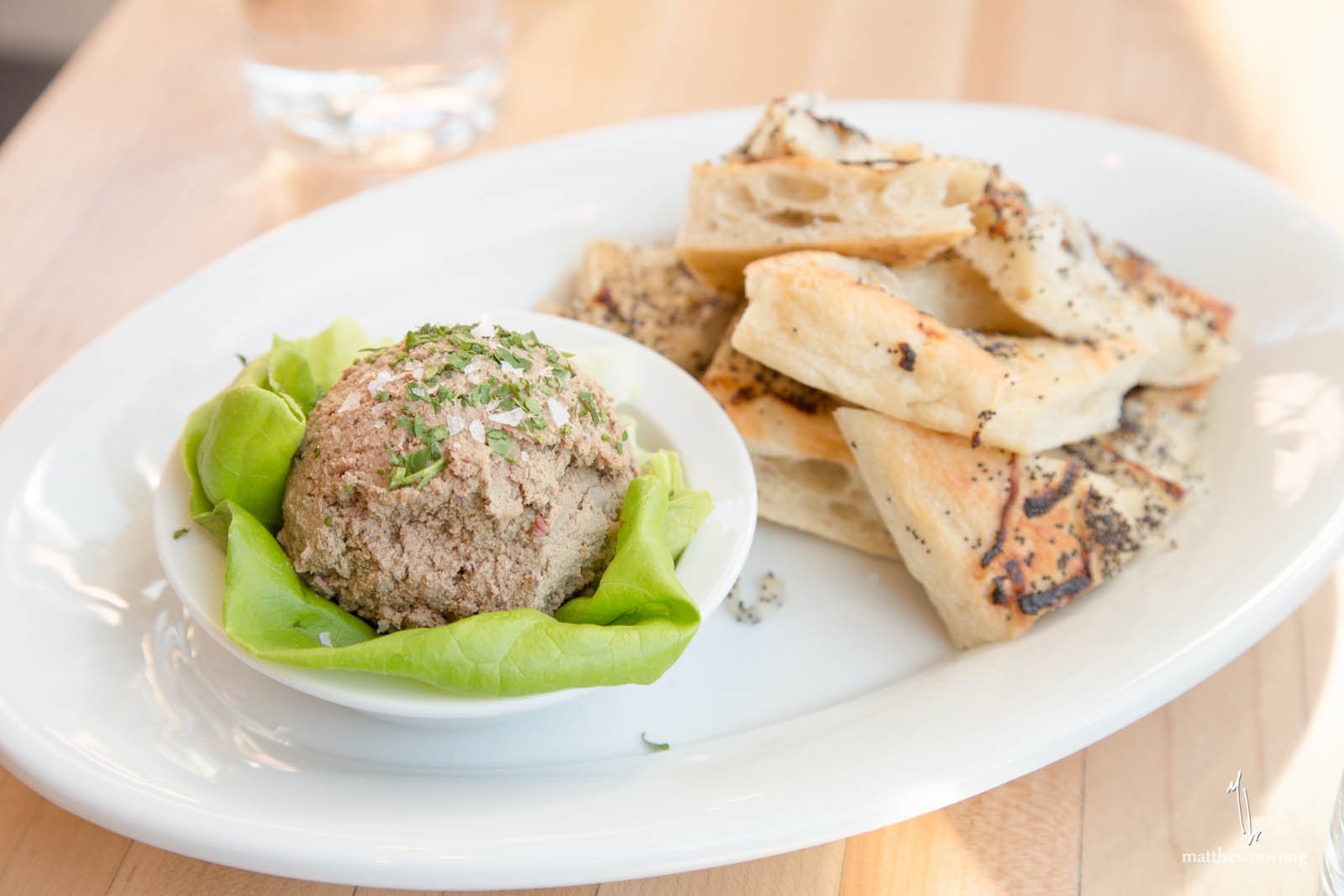 Chopped Chicken Liver - caramelized onions, toasted pretzel bread