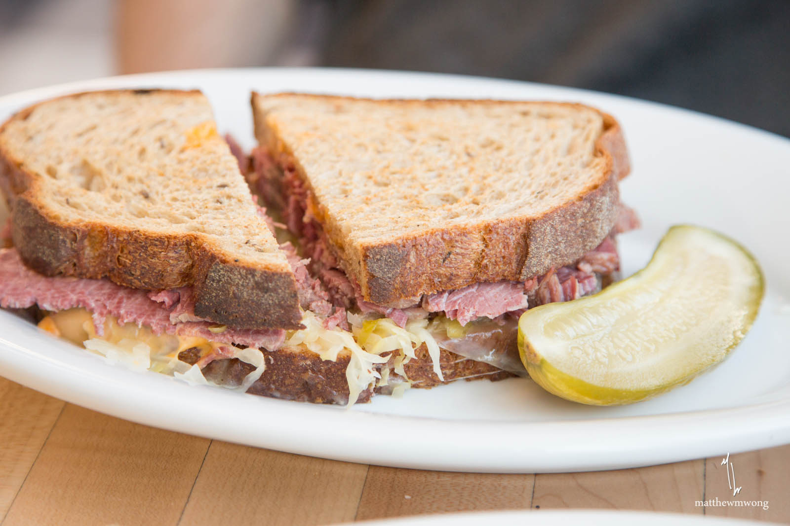 Corned Beef Reuben - sauerkraut, russian, gruyere, buttered rye