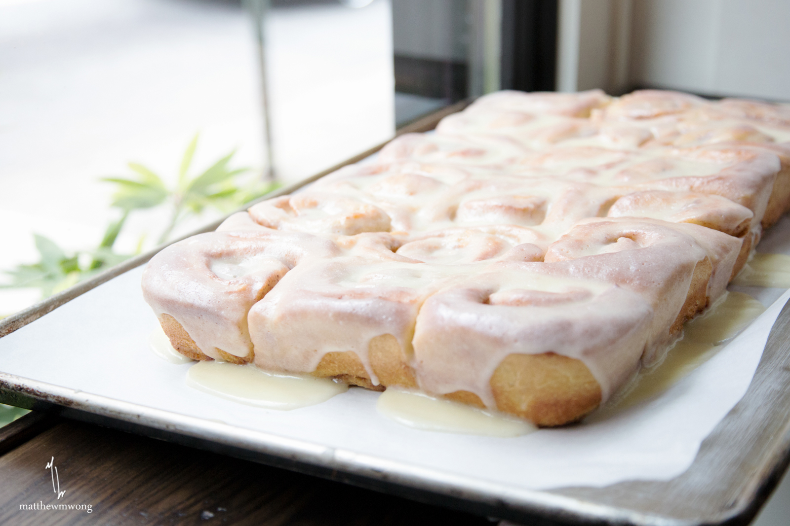 Before even sitting down, these called to me... Sticky Buns!!