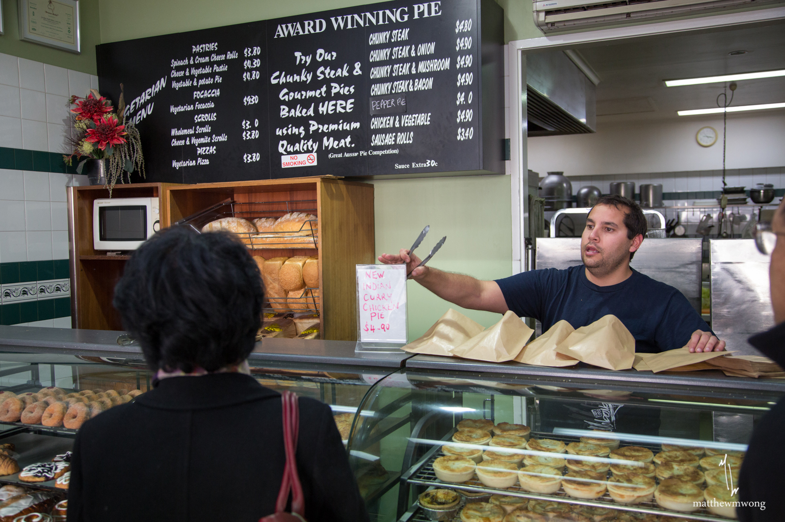 Ordering at the counter