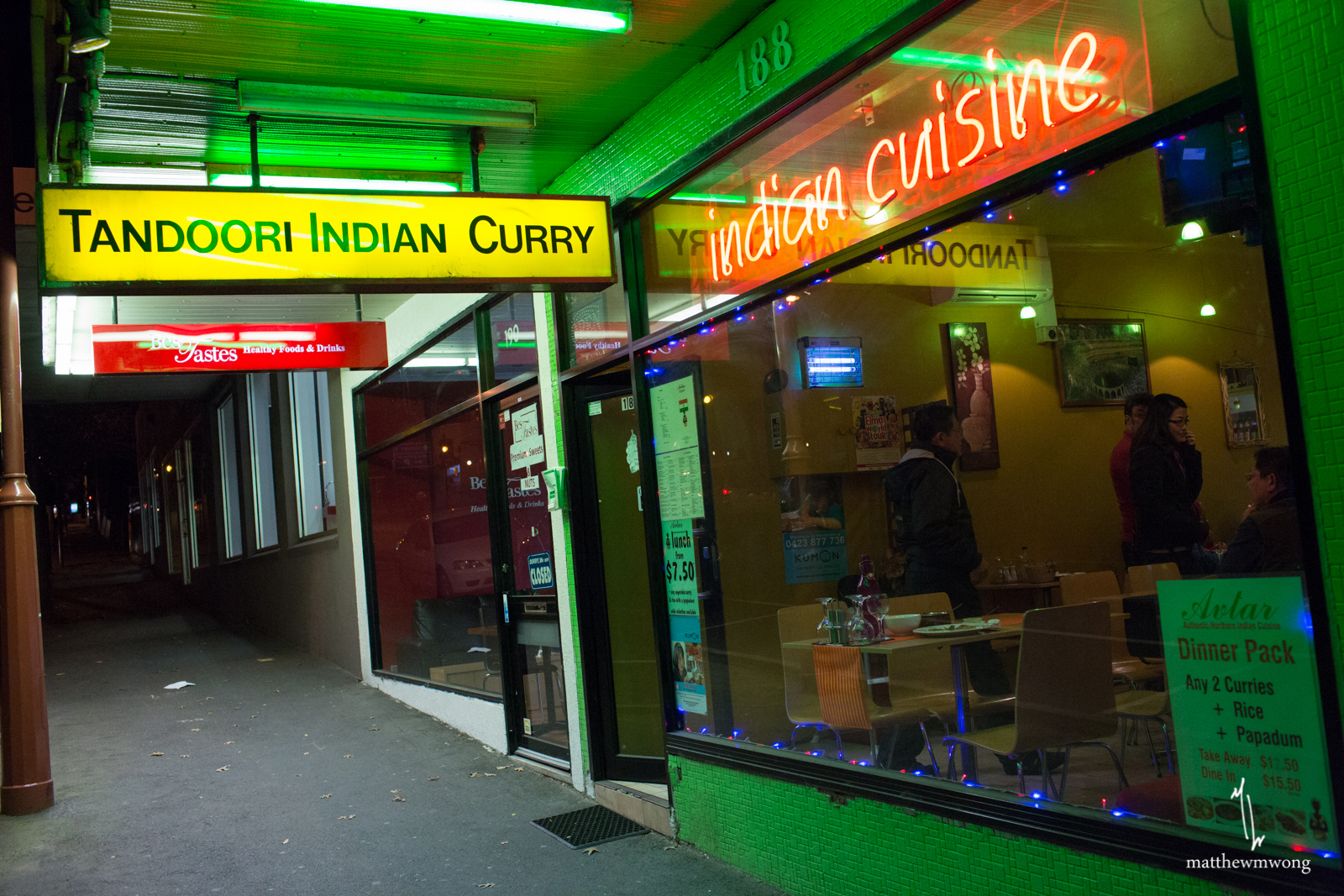 Outside Avtar - Tandoori Indian Curry