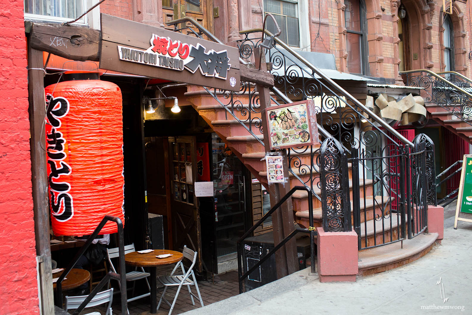 Outside Yakitori Taisho (one of those 'All parties must be present before seating' kind of place)